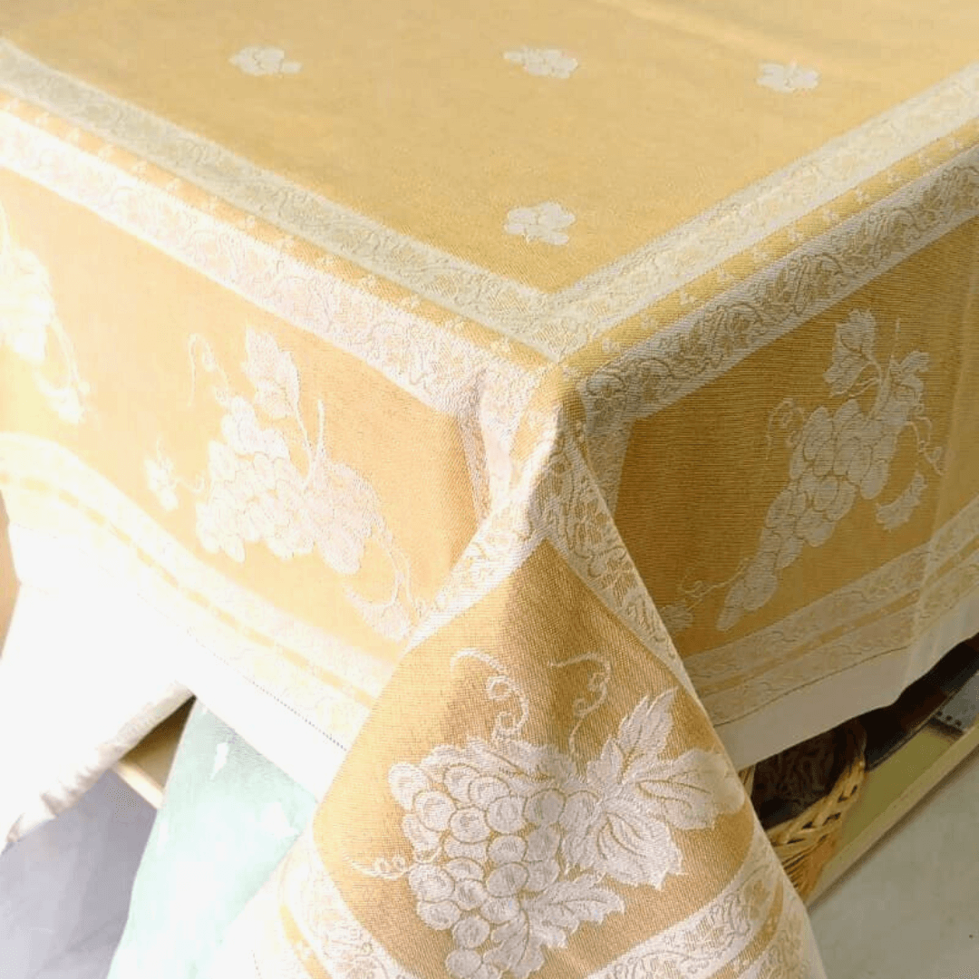 GRAPE LINEN MIXED TABLECLOTH