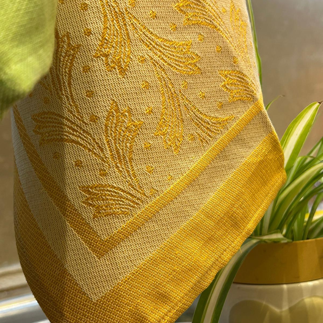 Grifo Mixed Linen Background Tea Towel