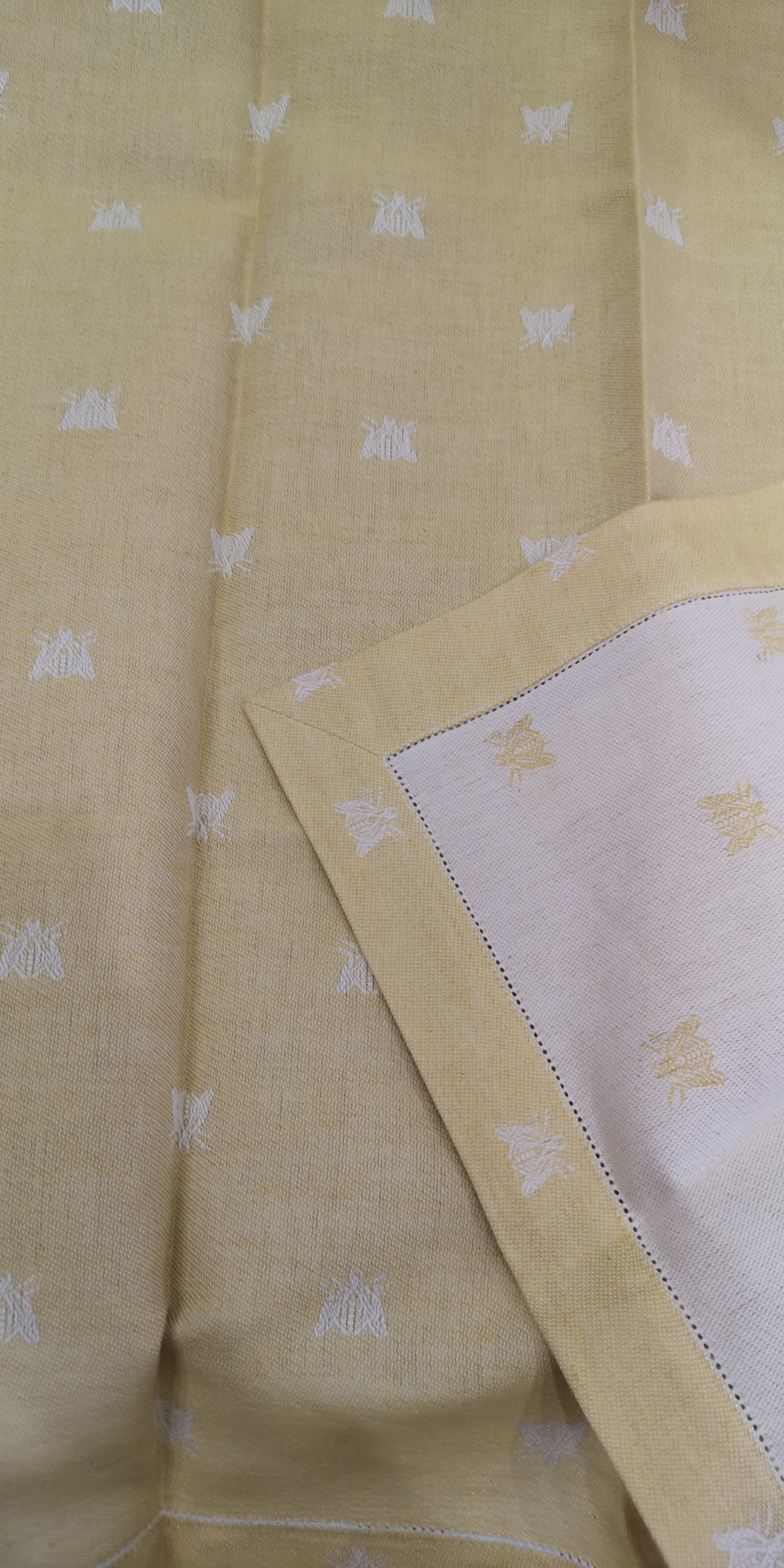 TABLECLOTH BEES LINEN BLEND