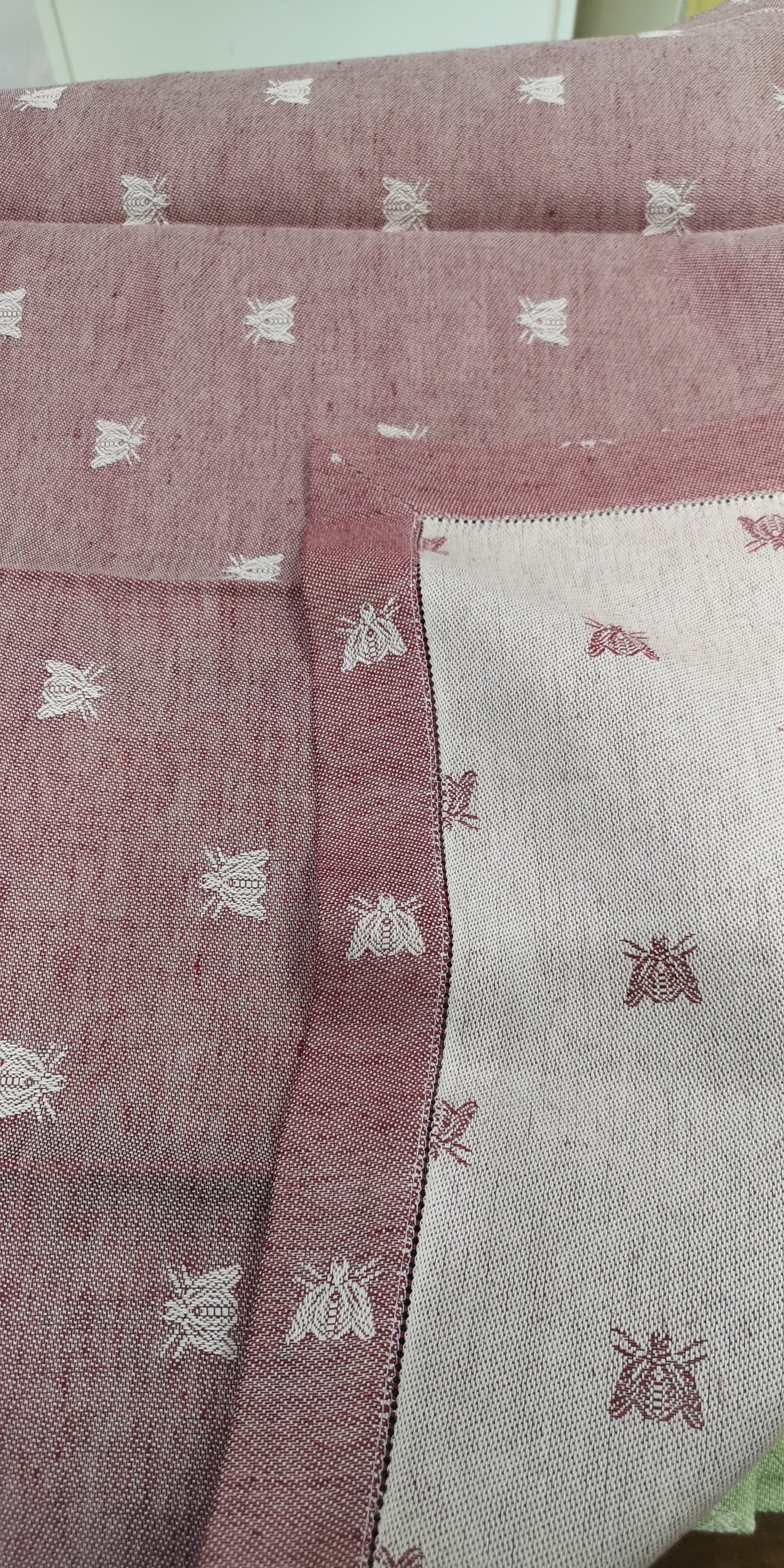 TABLECLOTH BEES LINEN BLEND