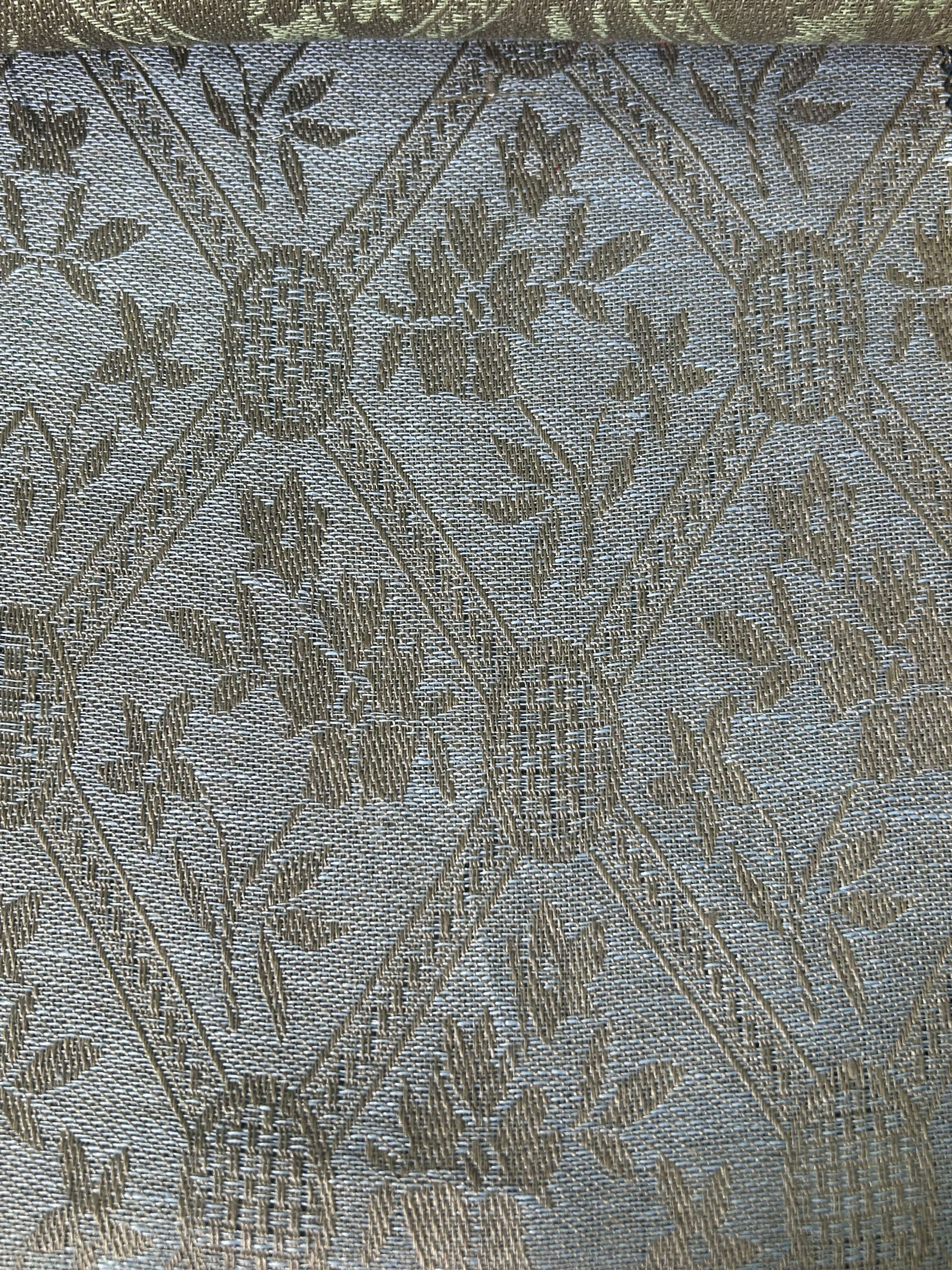 TESSUTO FLOREALE RUSTICA PURO LINO