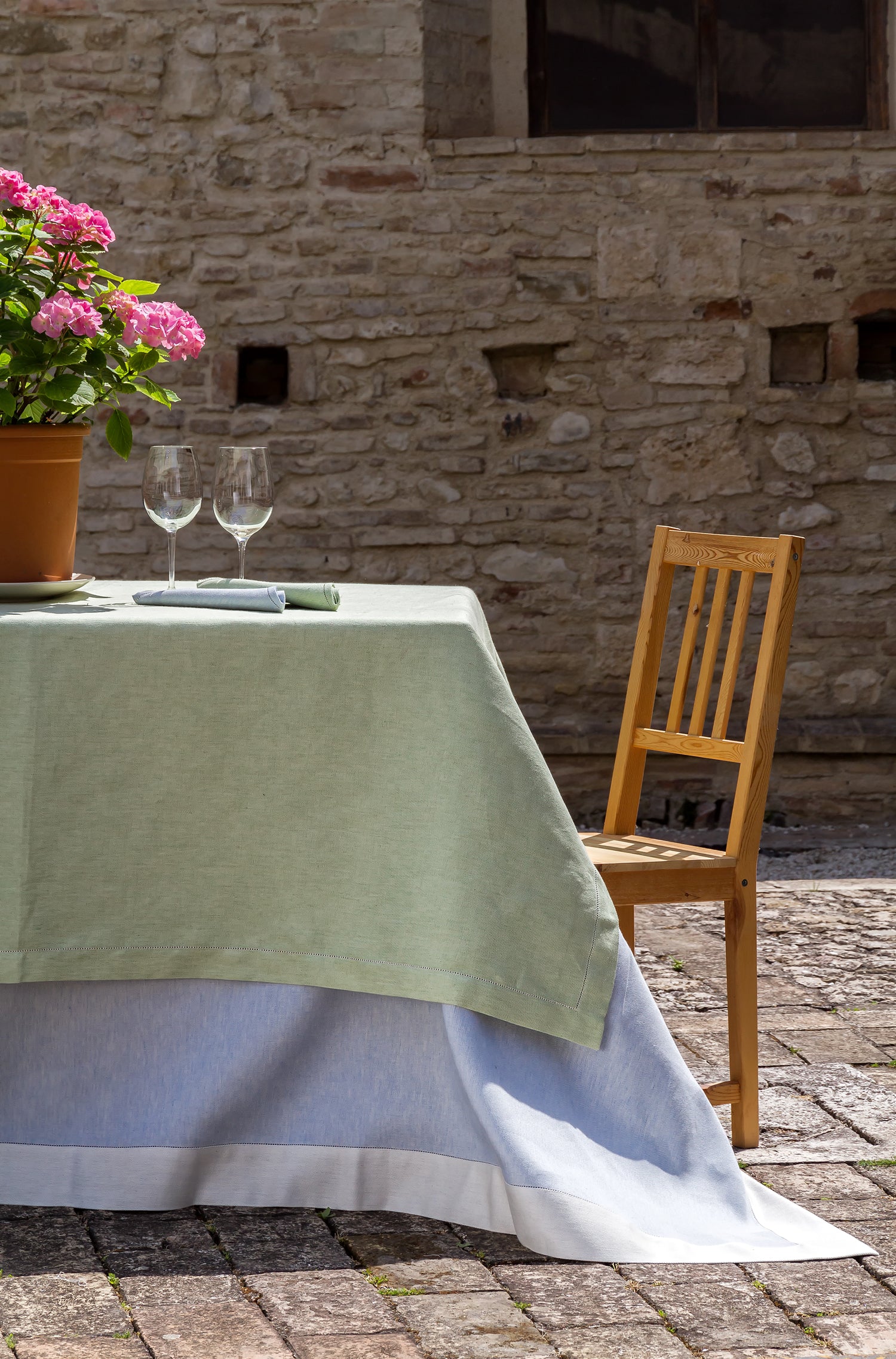 TOVAGLIA RASO UNITO MISTO LINO