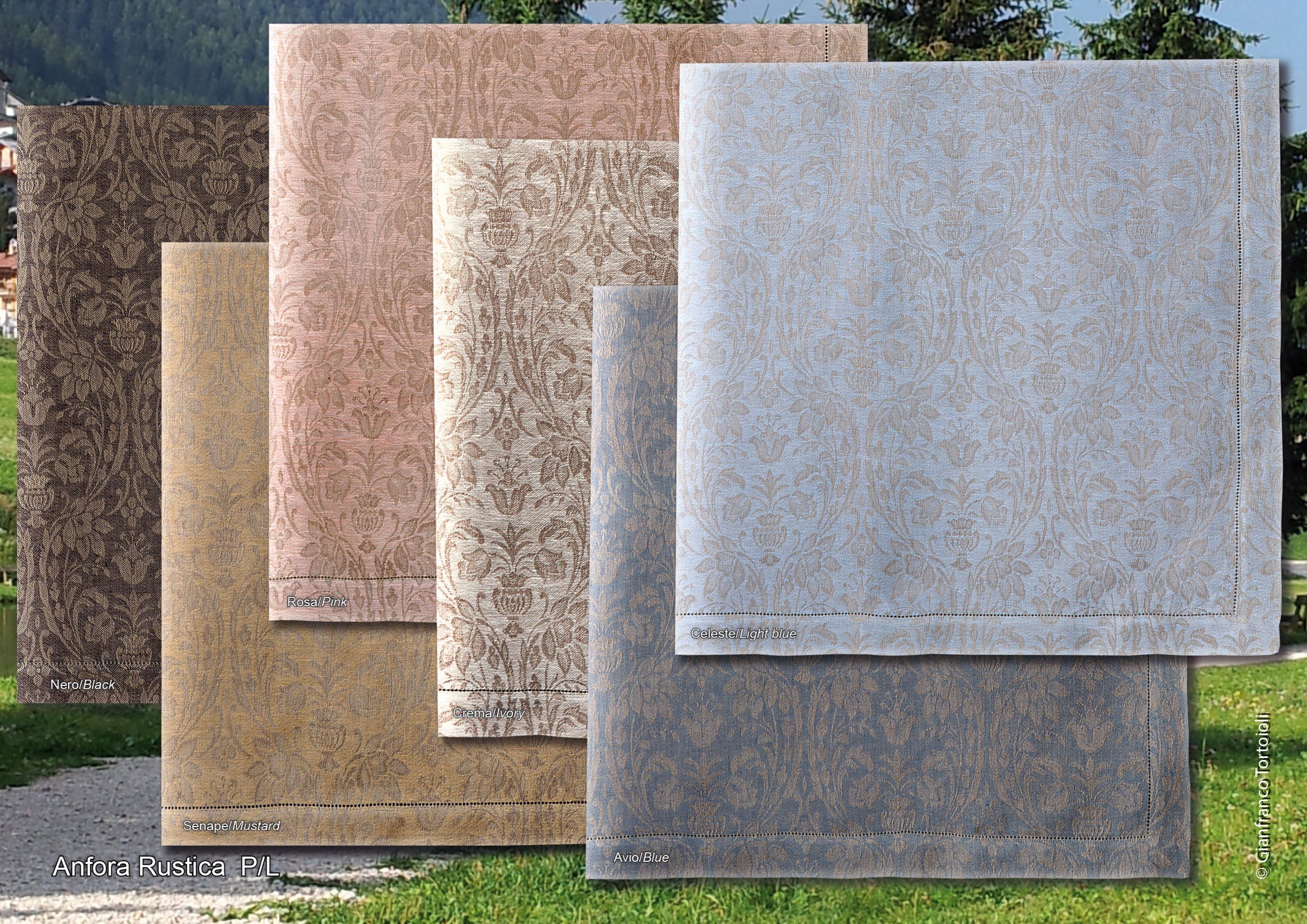 TABLECLOTH AMPHORA RUSTIC PURE LINEN