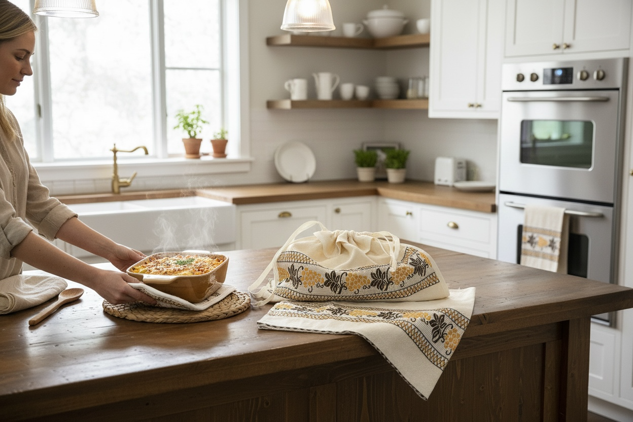 Sacco Porta Pane Uva Puro Cotone