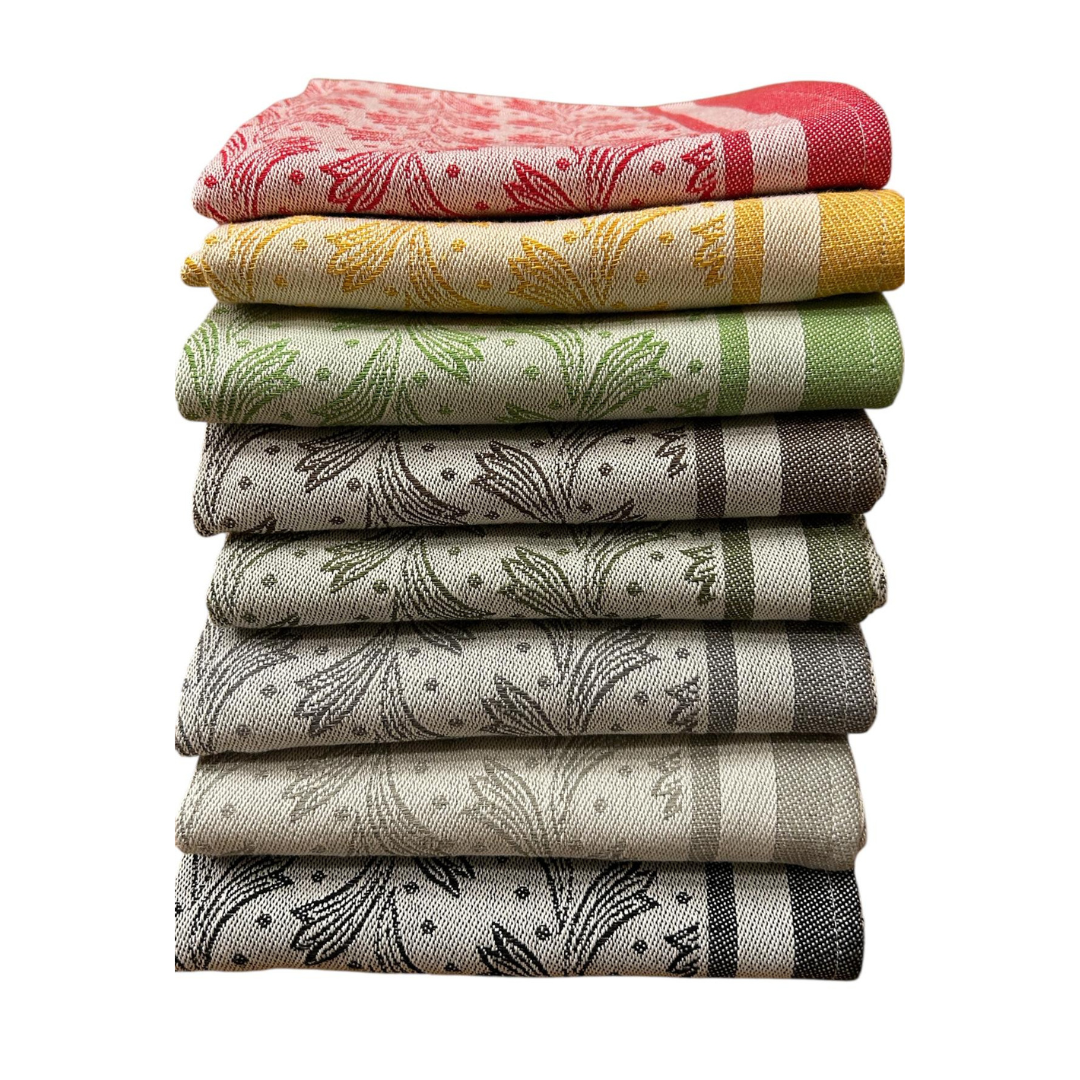 Grifo Mixed Linen Background Tea Towel