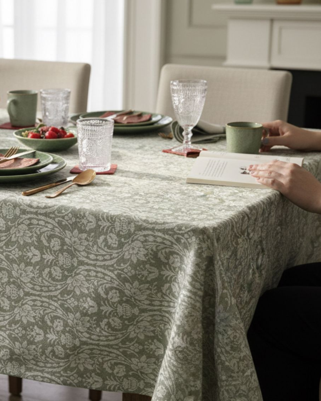 TABLECLOTH AMPHORA LINEN BLEND