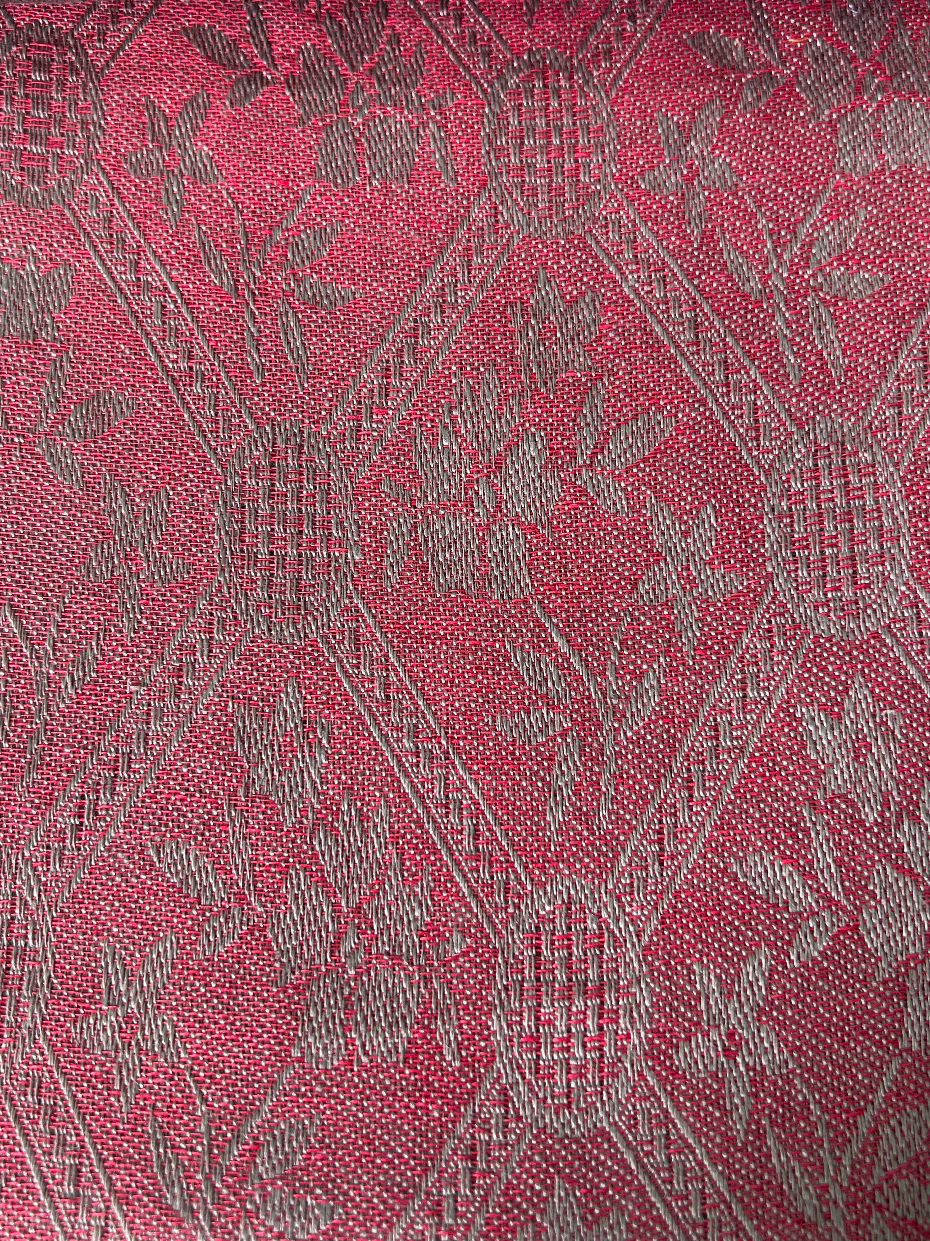 TESSUTO FLOREALE RUSTICA PURO LINO