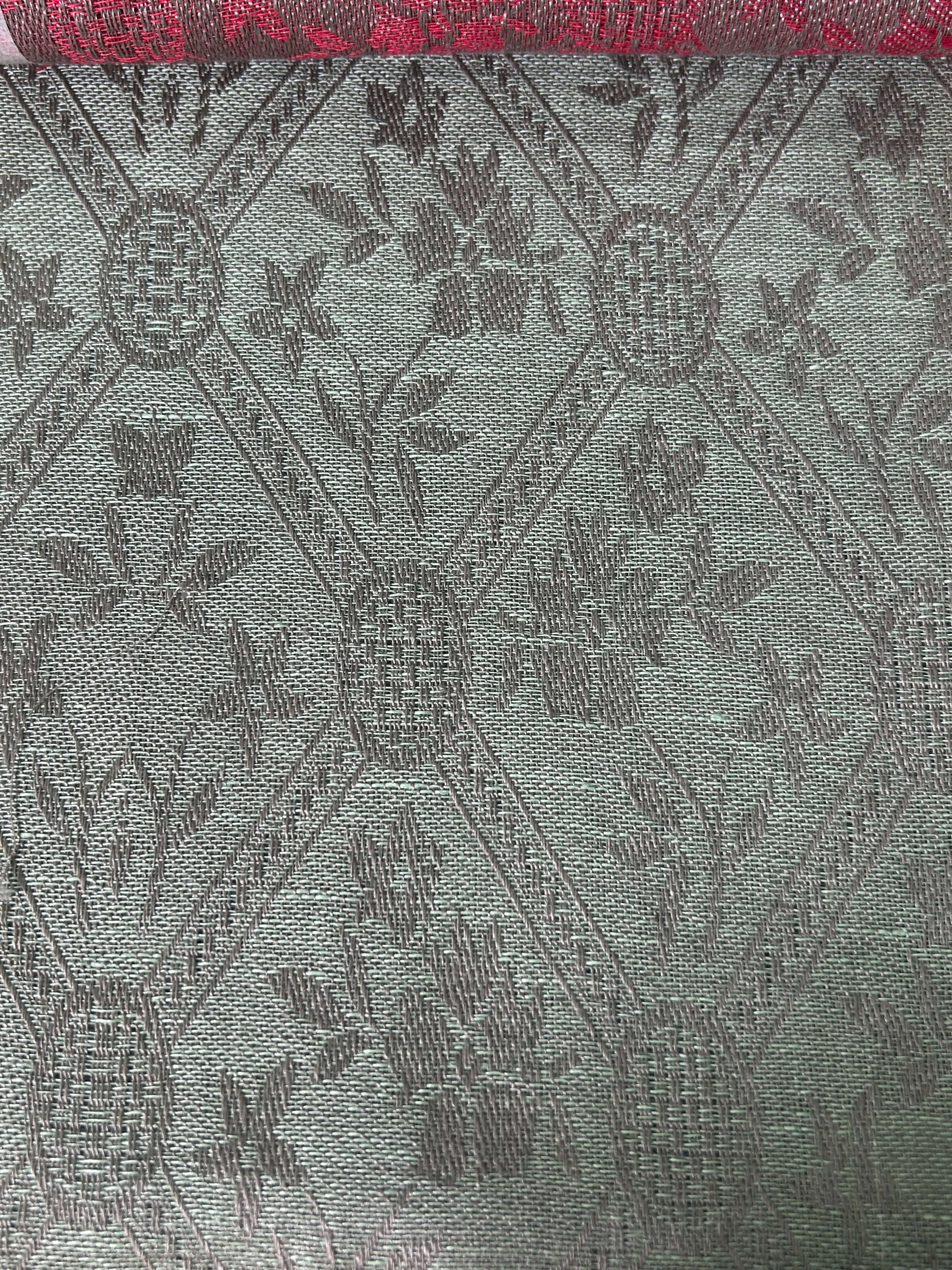 TESSUTO FLOREALE RUSTICA PURO LINO