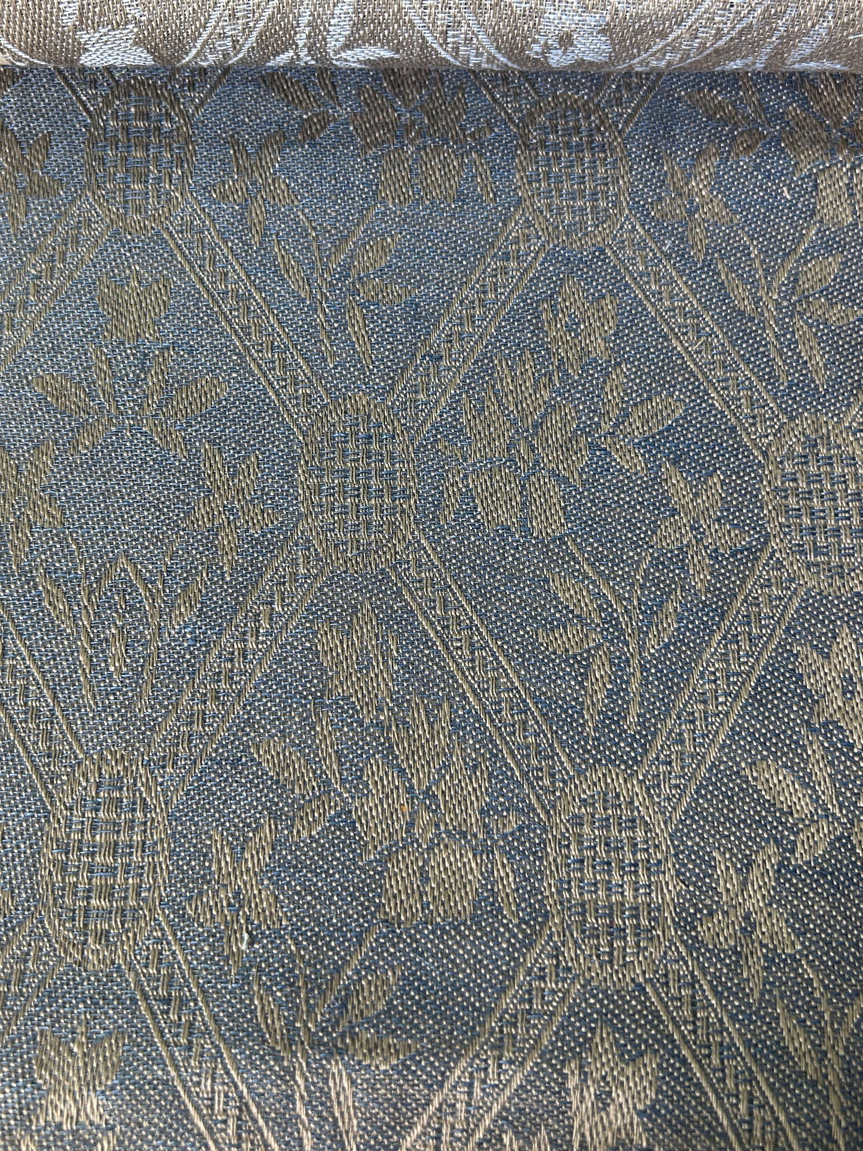 TESSUTO FLOREALE RUSTICA PURO LINO