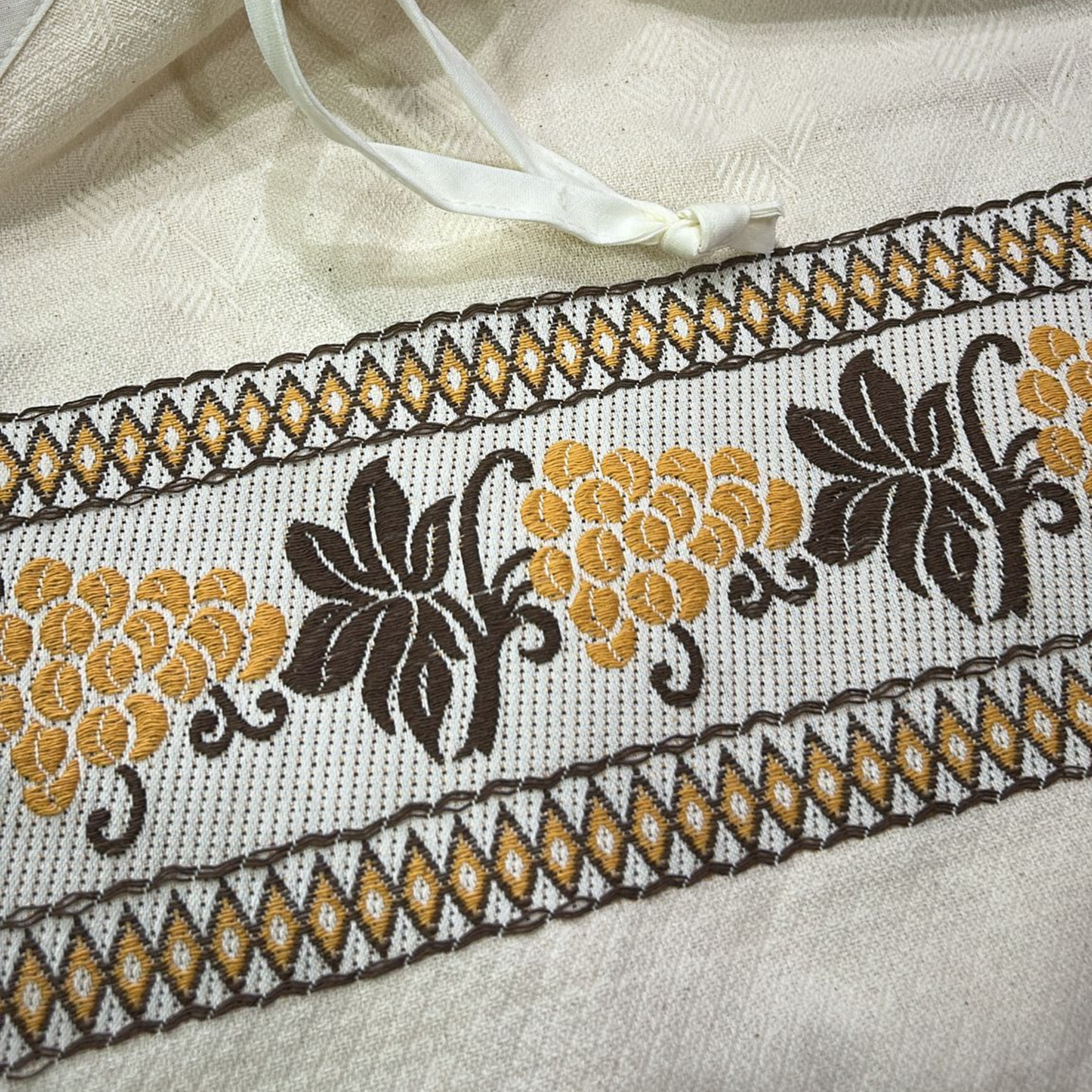 Sacco Porta Pane Uva Puro Cotone